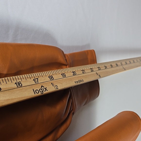 French Connection Womens Crolenda Vegan Leather Glazed Ginger Blouce Sz 4 - NWT - Picture 9 of 11